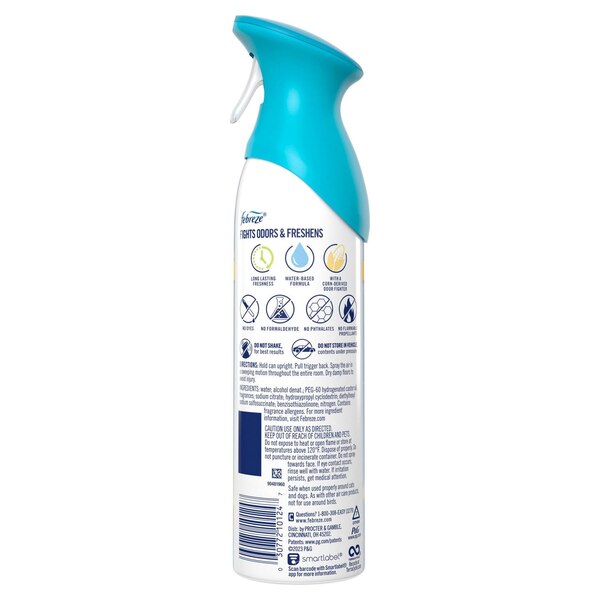 Febreze Refresh & Energize Air Mist, Rejuvenating Water & Zesty Orange Blossom Scent, 8.8 oz