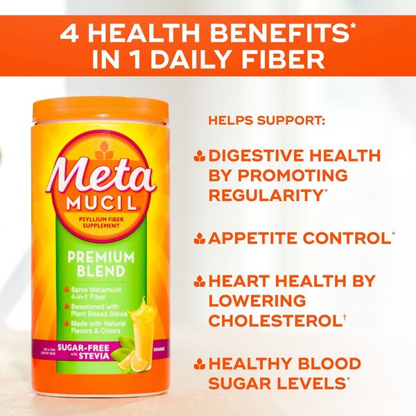 Metamucil Psyllium Fiber Premium Blend Power Supplement