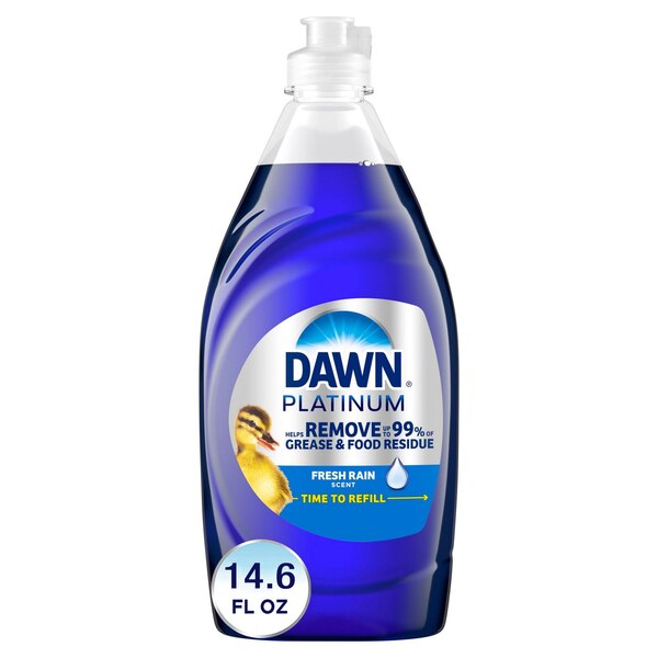 Dawn Platinum Dishwashing Liquid Dish Soap Refreshing Rain