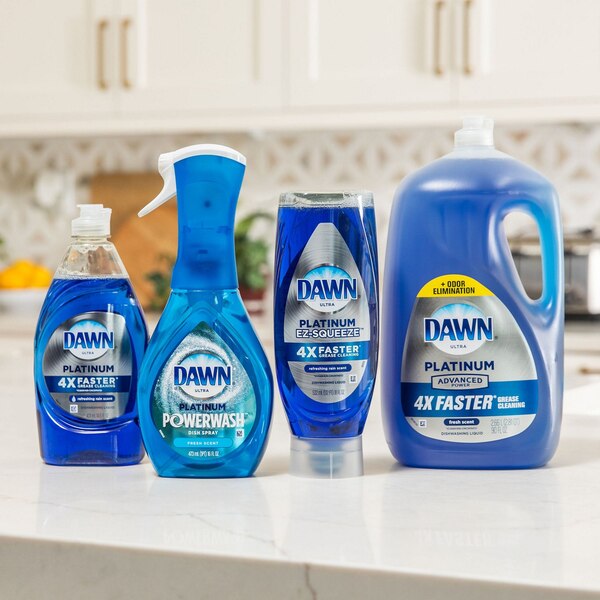 Dawn Platinum Dishwashing Liquid Dish Soap Refreshing Rain