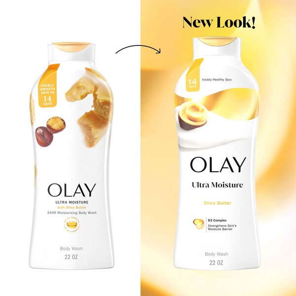 Ultra Moisture Olay Ultra Moisture Shea Butter Body Wash, 22 OZ