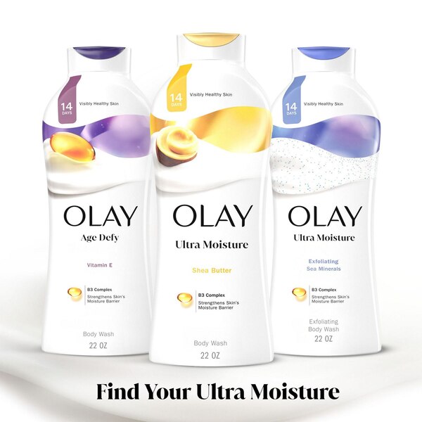 Ultra Moisture Olay Ultra Moisture Shea Butter Body Wash, 22 OZ