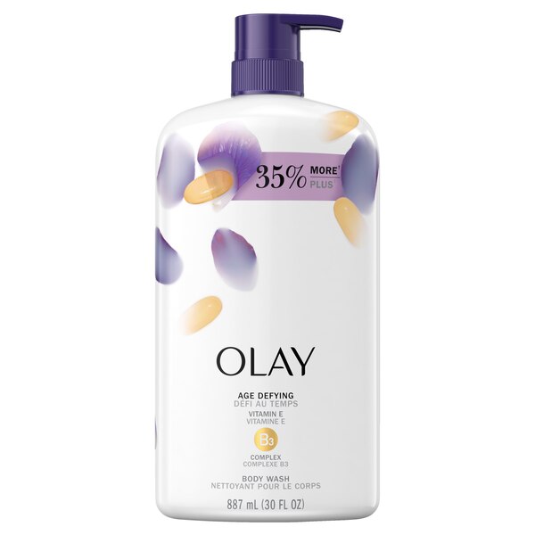 Olay Age Defying - Gel de baño con vitamina E, 30 oz