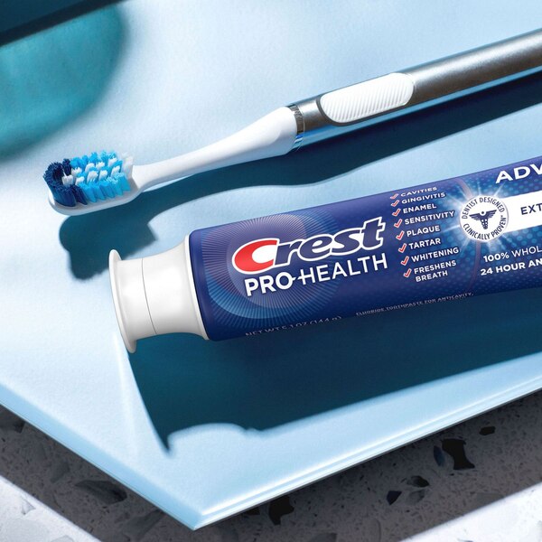 Crest Pro-Health Advanced Extra Whitening Fluoride Toothpaste for Anticavity, Antigingivitis, and Sensitive Teeth, 5.1 OZ