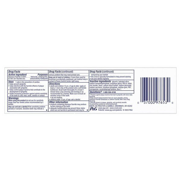 Crest Pro-Health Advanced Extra Whitening Fluoride Toothpaste for Anticavity, Antigingivitis, and Sensitive Teeth, 5.1 OZ