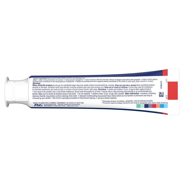 Crest Pro-Health Advanced Gum Protection Fluoride Toothpaste for Anticavity, Antigingivitis, and Sensitive Teeth