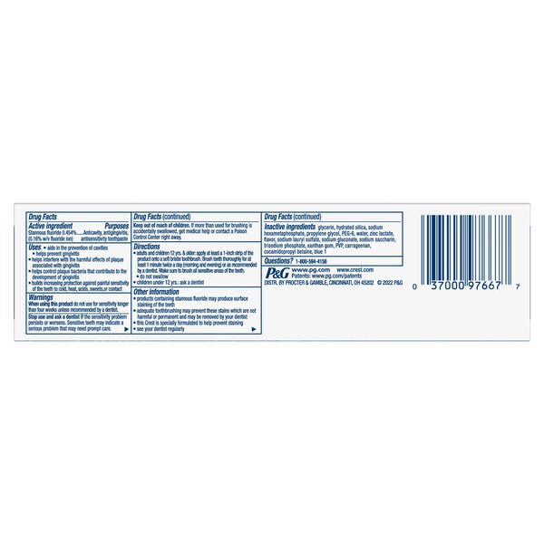 Crest Pro-Health Advanced Fluoride Toothpaste, Deep Clean Mint, 5.1 OZ