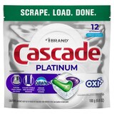 Cascade Platinum ActionPacs Dishwasher Detergent Pods, Fresh Scent, 12 ct, thumbnail image