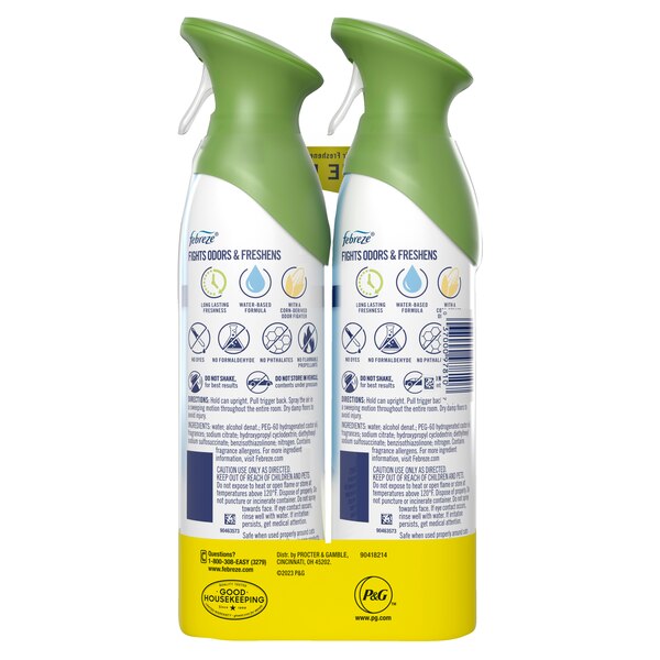 Febreze Odor-Fighting Air Freshener with Gain Original Scent, 2 pack , 8.8 oz