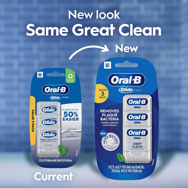 Oral-B Glide Pro-Health Deep Clean Floss, Cool Mint