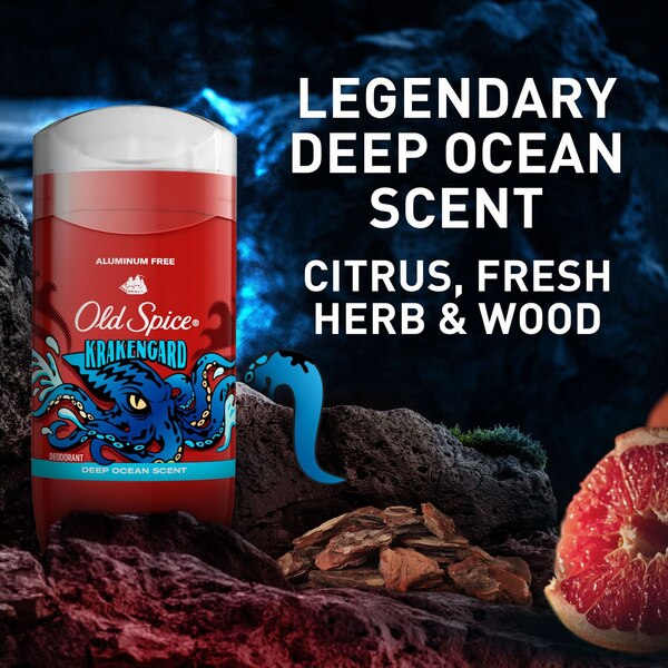 Old Spice 24-Hour Deodorant Stick, Krakengard, 3 OZ