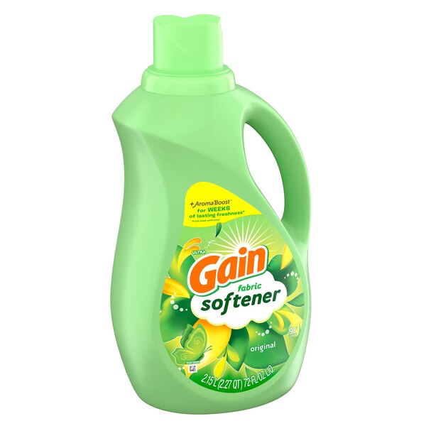 Gain + Aroma Boost Liquid Fabric Softener, Original Scent, 72 oz