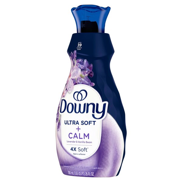 Downy Ultra Soft + Calm Liquid Fabric Softener, Lavender & Vanilla Bean, 26 fl oz