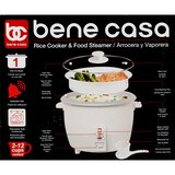 Bene Casa Rice Cooker, White, 6 CUP (uncooked)/ 12 CUP (cooked), thumbnail image