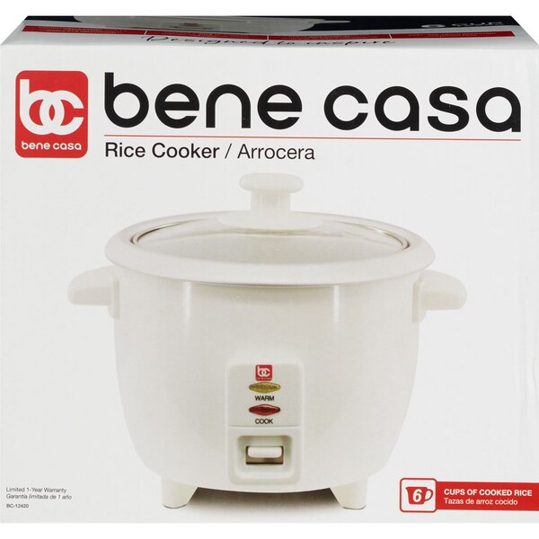 MBR Industries 3-Cup Rice Cooker, White