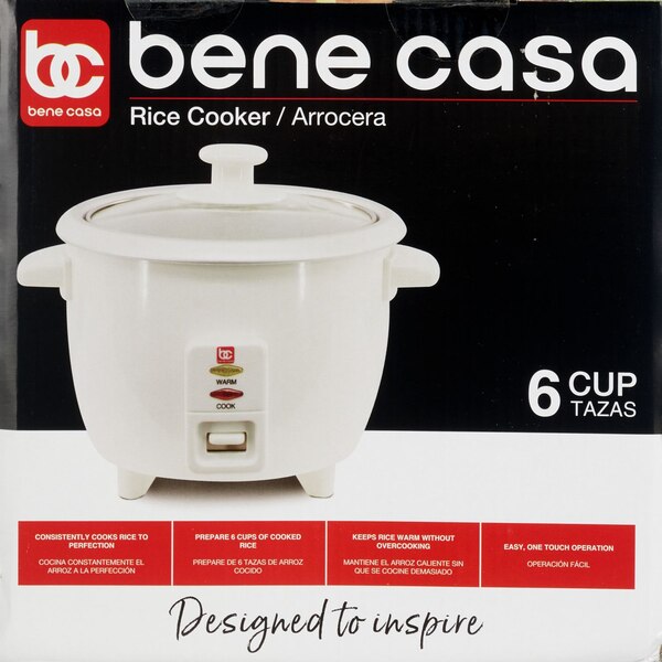 MBR Industries 3-Cup Rice Cooker, White