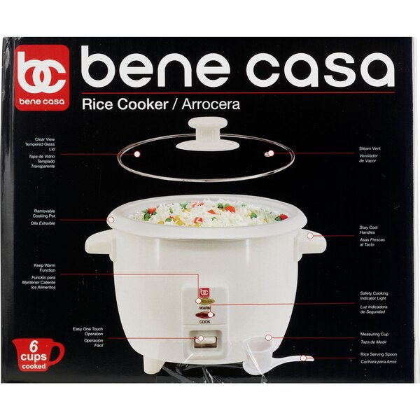 MBR Industries 3-Cup Rice Cooker, White