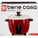 Bene Casa 6-Cup Rice Cooker, Red, thumbnail image