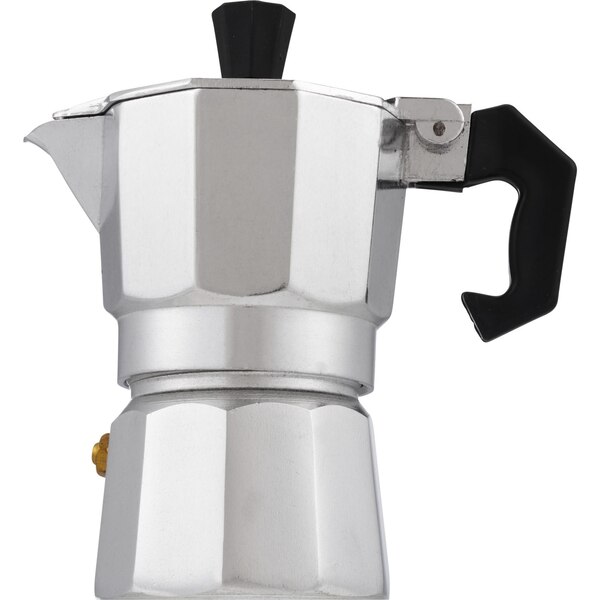 Bene Casa Stovetop Espresso Maker With Side Pour Spout, 1-Cup Capacity, Aluminum