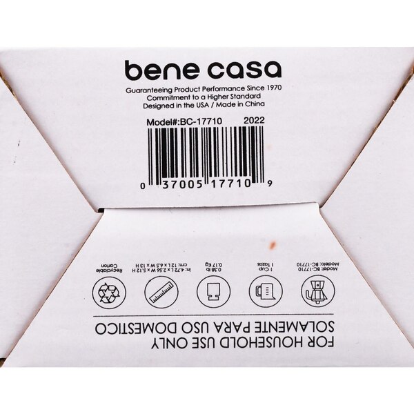 Bene Casa Stovetop Espresso Maker With Side Pour Spout, 1-Cup Capacity, Aluminum