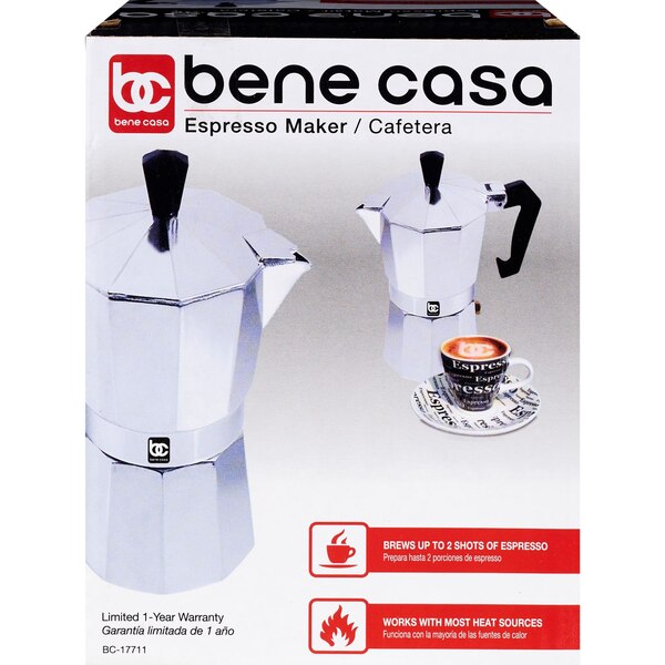 MBR Industries 2-Cup Aluminium Espresso Coffee Maker
