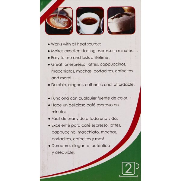 MBR Industries 2-Cup Aluminium Espresso Coffee Maker