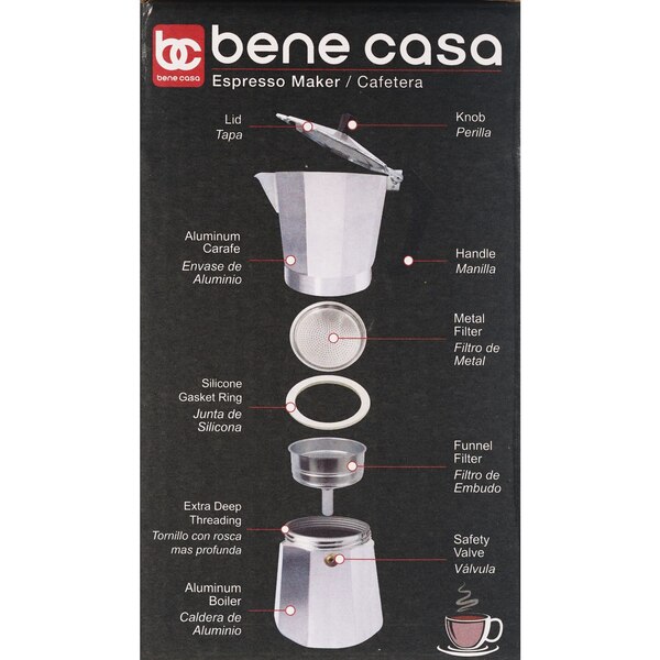 Bene Casa 3-cup Espresso Maker