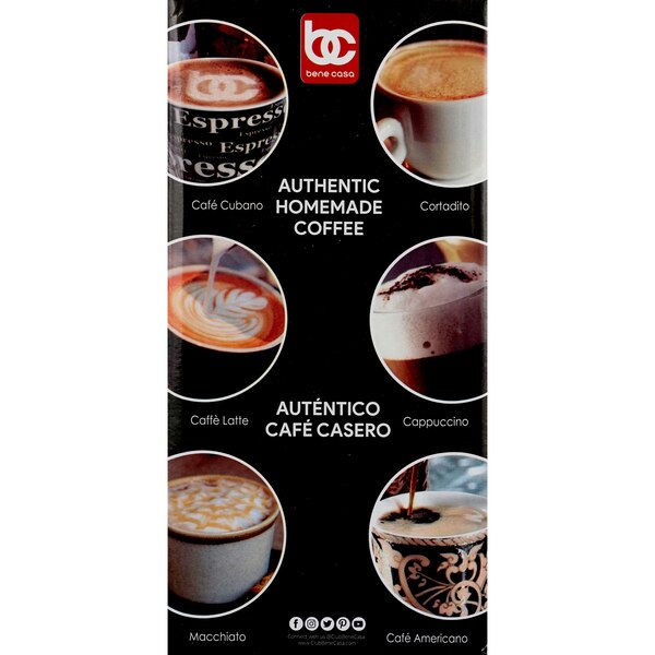 Bene Casa Stove Top Espresso Maker, Aluminum, 9 CUP