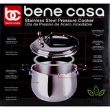 Bene Casa Stove Top Pressure Cooker, Stainless Steel, 9 LT, thumbnail image