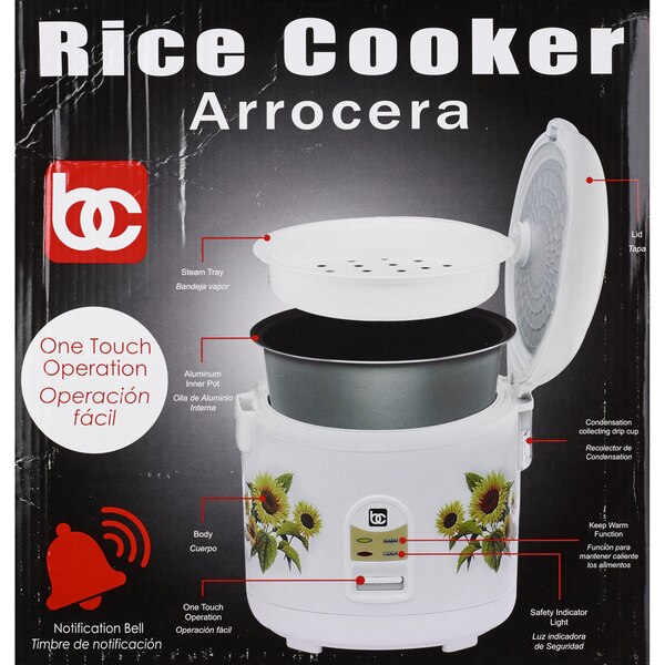 Bene Casa Sunflower Thermo Rice Cooker, 10 CUP (uncooked)/ 20 CUP (cooked)