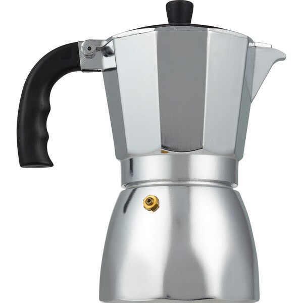 Bene Casa Stove Top See Thru Lid Espresso Coffee Maker, 6 CUP