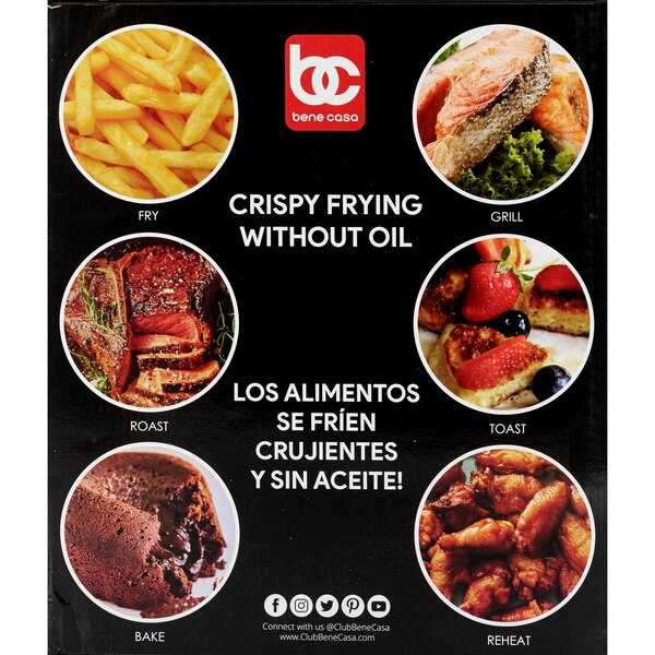 Bene Casa Air Fryer, Red