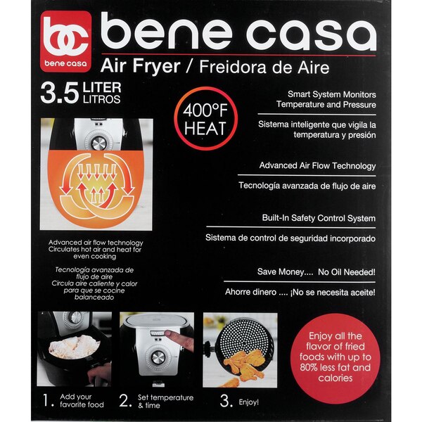 Bene Casa Air Fryer, Black