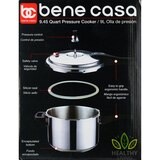 Bene Casa Stove Top Pressure Cooker, Aluminum, 9 LT, thumbnail image