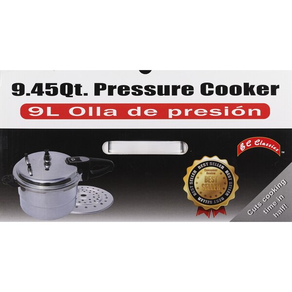 Bene Casa Stove Top Pressure Cooker, Aluminum, 9 LT