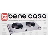 Bene Casa Double Burner, Stainless Steel, thumbnail image