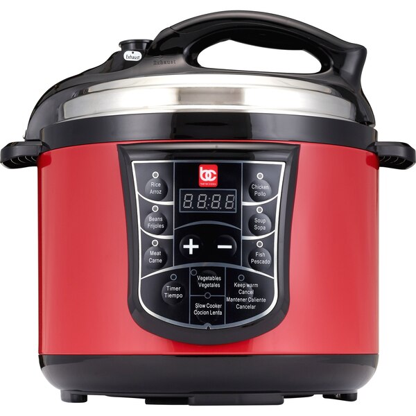 Bene Casa Electric Pressure Cooker, Red, 5 LT