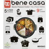 Bene Casa Electric Pressure Cooker, Red, 5 LT, thumbnail image