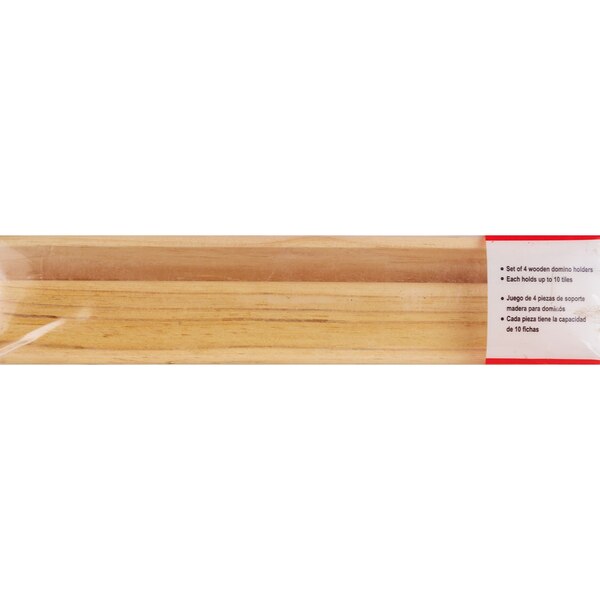 Bene Casa Wooden Domino Tile Holder/Rack, 4 PC