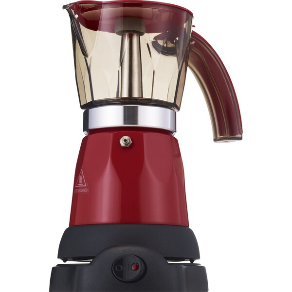 Bene Casa Electric Espresso Maker/Cafetera, Red, 6 CUP