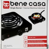 Bene Casa Single Coil Burner, Black, thumbnail image