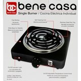 Bene Casa Single Coil Burner, Black, thumbnail image