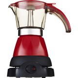Bene Casa Electric Espresso Maker/Cafetera, Red, 3 CUP, thumbnail image