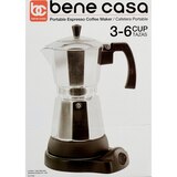 Bene Casa Electric Espresso Maker, Gray, 6 CUP, thumbnail image