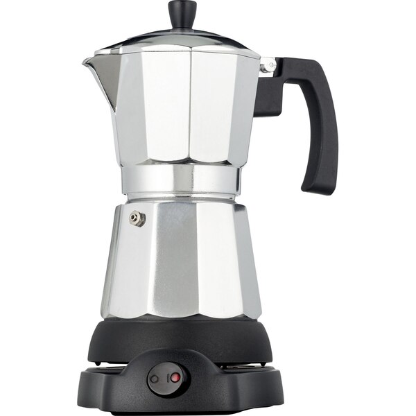 Bene Casa Electric Espresso Maker, Gray, 6 CUP