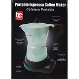 Bene Casa Electric Espresso Maker, Gray, 6 CUP, thumbnail image
