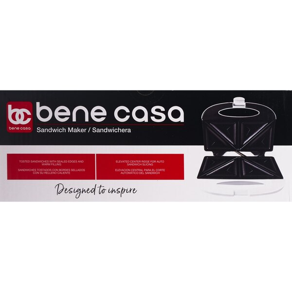 Bene Casa Sandwich Maker, White