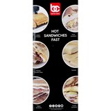 Bene Casa Flat Grill Sandwich Press, White, thumbnail image