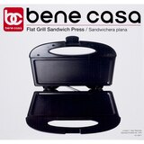 Bene Casa Flat Sandwich Press, Black, thumbnail image