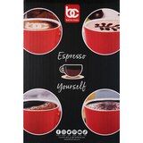 Bene Casa 9-Piece Espresso Set With Metal Rack, Red, thumbnail image